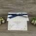 Lace Greeting Card with Butterfly Bow Decoration Foiling Invitation Customized 